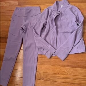 All in Motion Kids Purple Matching Set